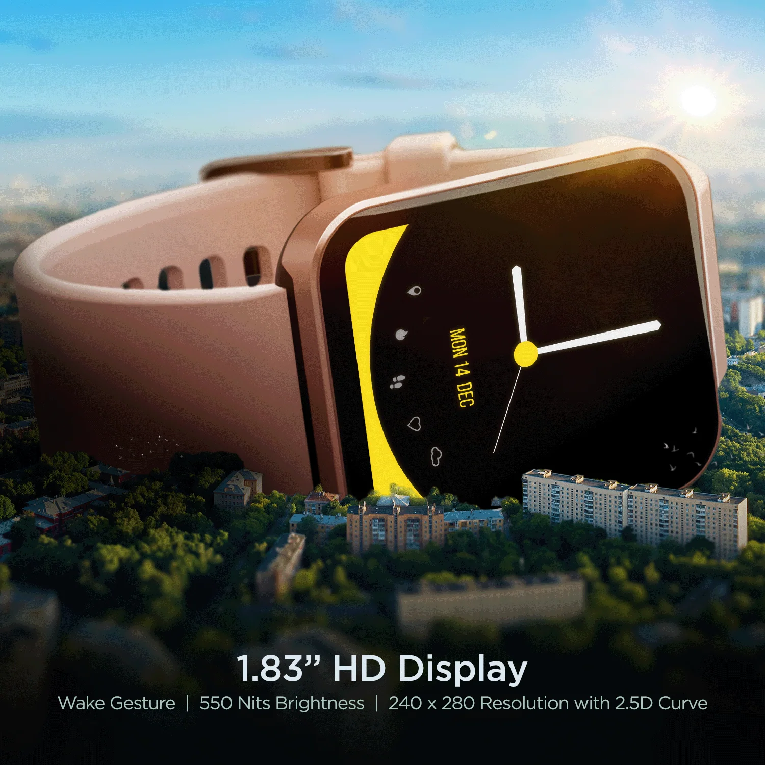 boAt Wave Stride Voice | Premium Bluetooth Calling Smartwatch with 1.83" (4.64 cm) HD Display, 100+ Sports Modes, 10 Days Of Battery Life - Image 8