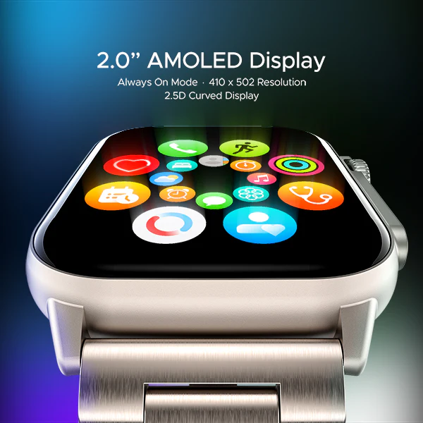 boAt Wave Vivid | Premium 2.0" (5.08 cm) AMOLED Display Smartwatch with BT Calling, 100+ Sports Modes, SpO2 Measurement - Image 11