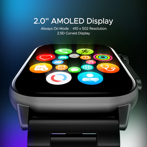 boAt Wave Vivid | Premium 2.0" (5.08 cm) AMOLED Display Smartwatch with BT Calling, 100+ Sports Modes, SpO2 Measurement - Image 17