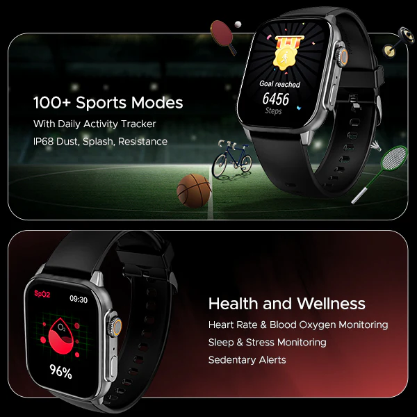 boAt Wave Vivid | Premium 2.0" (5.08 cm) AMOLED Display Smartwatch with BT Calling, 100+ Sports Modes, SpO2 Measurement - Image 8
