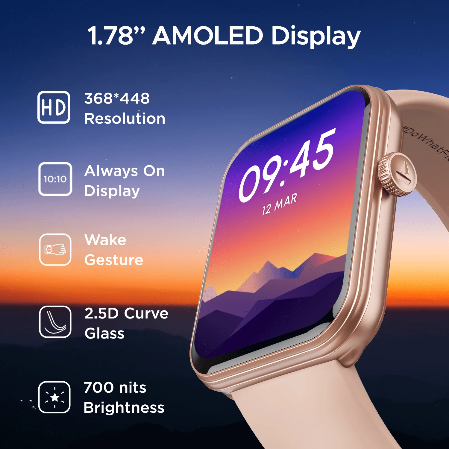 boAt Xtend Plus | Smartwatch with 700 Nits, 1.78" (4.52cm) AMOLED Display , BT Calling, 100+ Sports Modes, IP68 water Resistance - Image 15