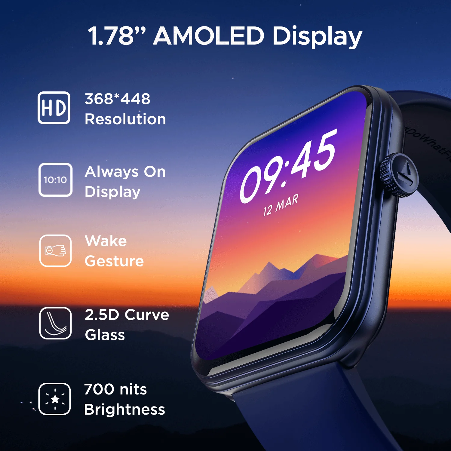 boAt Xtend Plus | Smartwatch with 700 Nits, 1.78" (4.52cm) AMOLED Display , BT Calling, 100+ Sports Modes, IP68 water Resistance - Image 19
