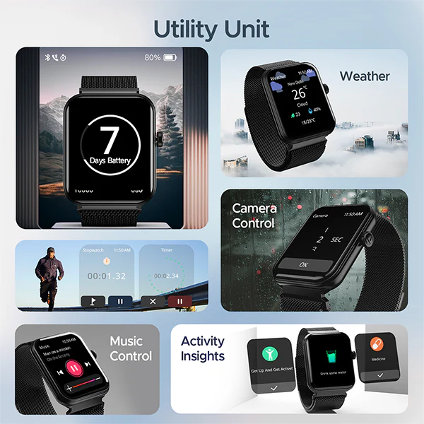 boAt Xtend Plus | Smartwatch with 700 Nits, 1.78" (4.52cm) AMOLED Display , BT Calling, 100+ Sports Modes, IP68 water Resistance - Image 26